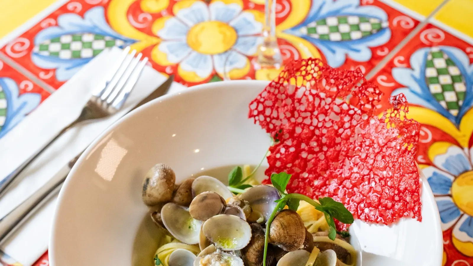 Pâtes fraîches et plats du restaurant Casa Capri